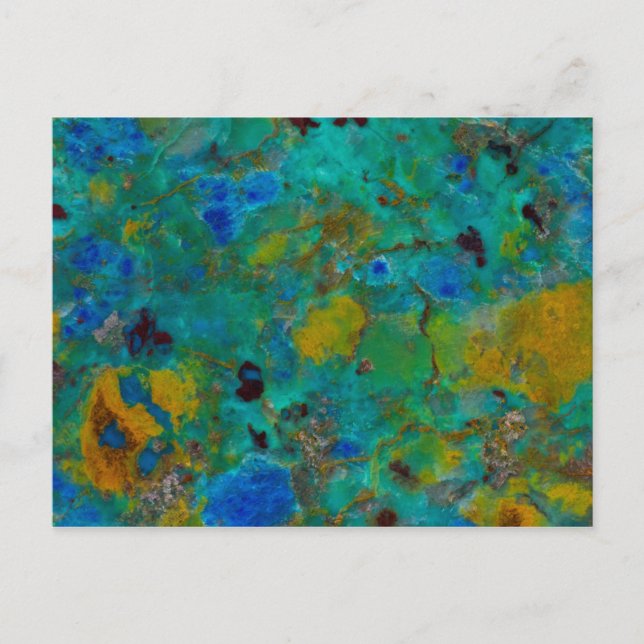 Blue Cliff Chrysocolla Postcard (Front)