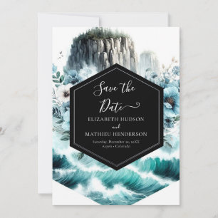  Blue Cliff Nautical Wedding  Save The Date