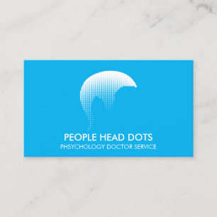 Blue Clinical Psychology Doctor Business Card