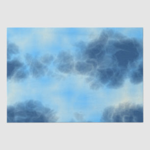 Blue Cloud art  Tissue Paper