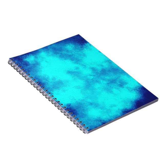 Blue Cloud Effect Notebook (Right Side)