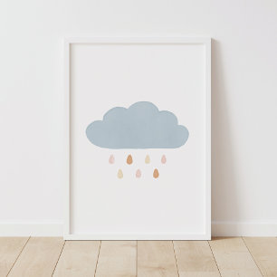 Blue Cloud Gender Neutral Nursery Decor