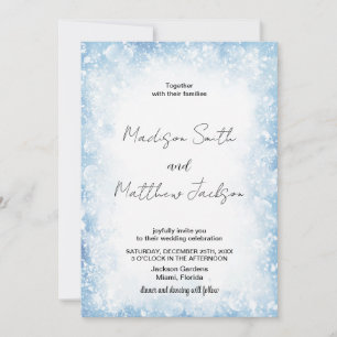 Blue Cloud neige les invitations de mariage