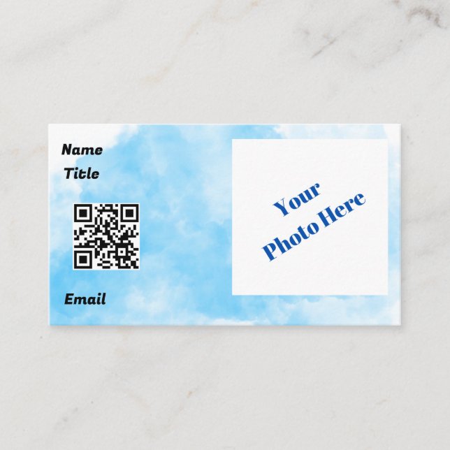 Blue Cloud Standard, Carte de visite de 3,5 po x 2 (Devant)