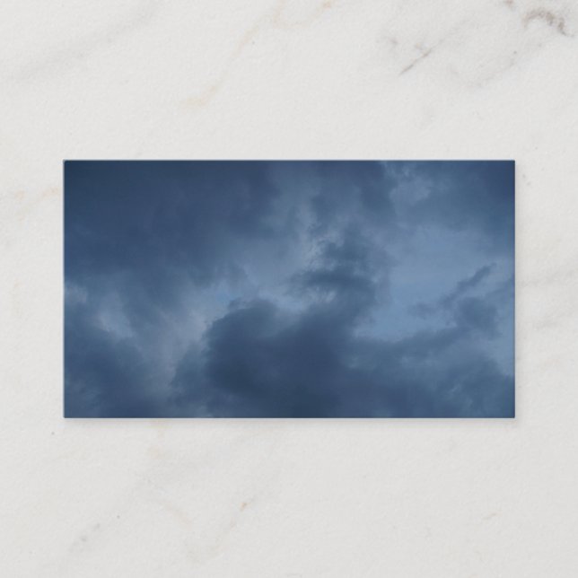 blue clouds business card (Front)
