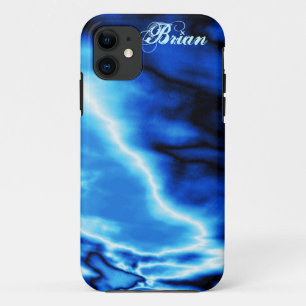 Blue Clouds N Lightning iPhone 5 case