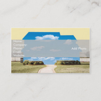 Blue Clouds Real Estate Open House Business Card