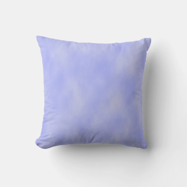 Blue Clouds Throw Pillow (Front)