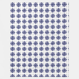 Blue Clover Fleece Blanket