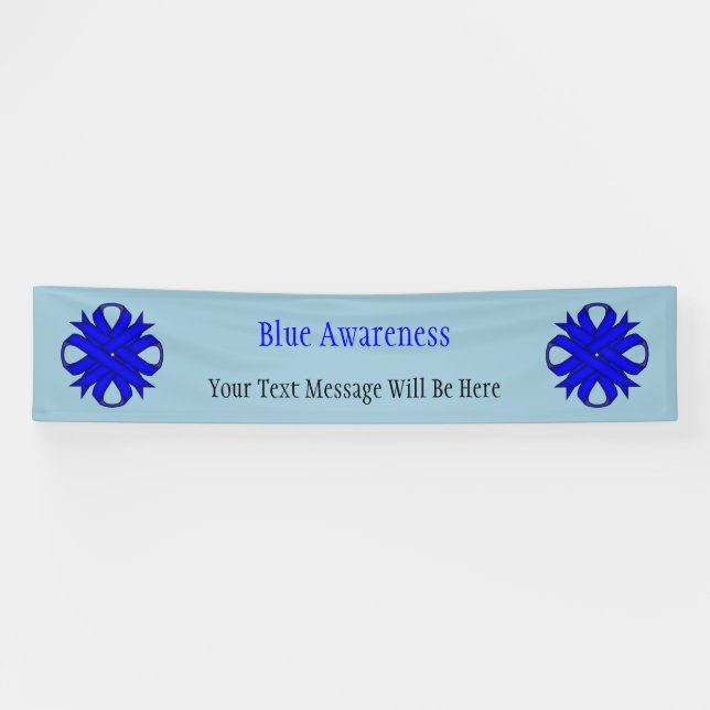 Blue Clover Ribbon by Kenneth Yoncich Banner (Horizontal)