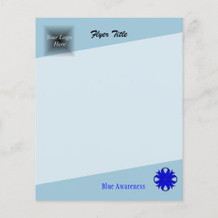 Blue Clover Ribbon by Kenneth Yoncich Flyer