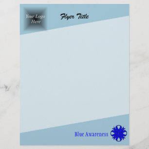 Blue Clover Ribbon by Kenneth Yoncich Flyer