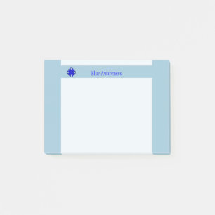 Blue Clover Ribbon by Kenneth Yoncich Post-it Notes
