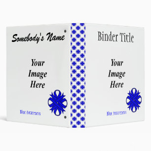 Blue Clover Ribbon Template by Kenneth Yoncich Binder