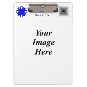 Blue Clover Ribbon Template by Kenneth Yoncich Clipboard