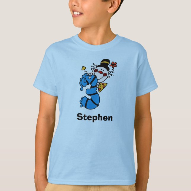 Blue Clown Third Birthday T-shirt (Front)