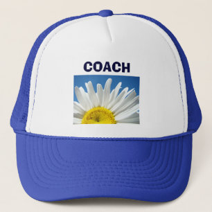 Blue Coach sports casquette White Daisy Flower Sch
