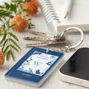 blue coastal cowgirl keychain
