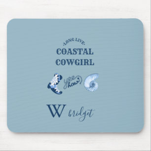 blue coastal cowgirl  mouse pad