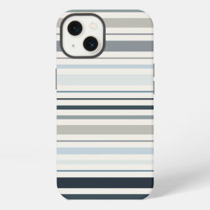 Blue Coastal Stripes iPhone 13 Case