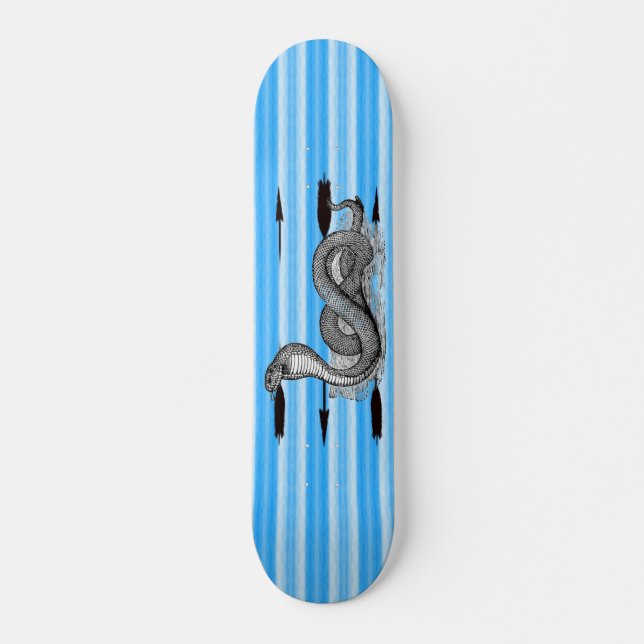 Blue Cobra - Customized Skateboard (Front)