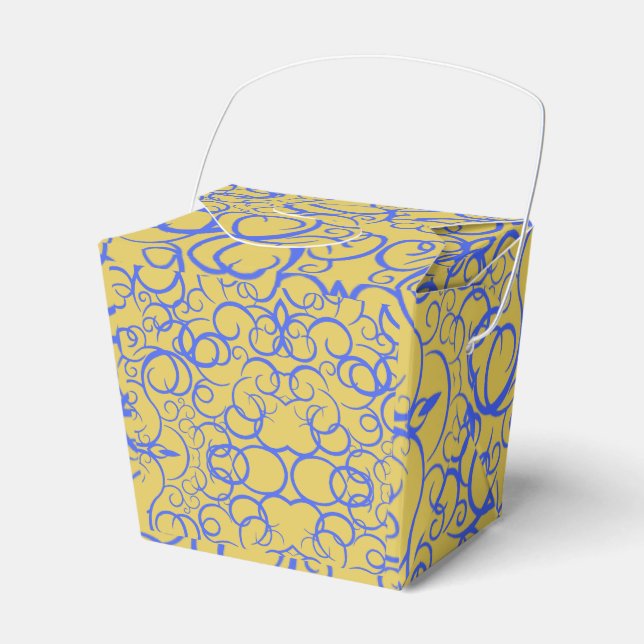 Blue Coffee Favour Box (Front Side)