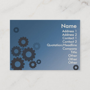 Blue Cogs - Chubby Business Card