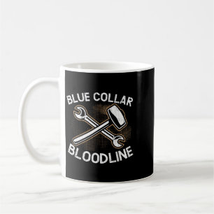 Blue Collar Bloodline Brickmason Construction Bric Coffee Mug