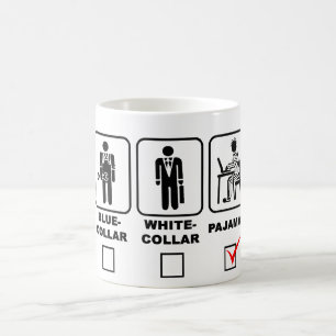 Blue-collar,white-collar or pyjamas coffee mug