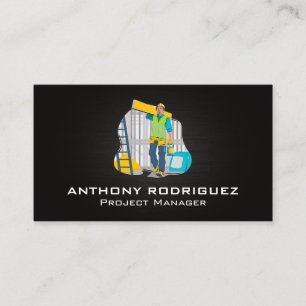 Blue Collar Worker   Construction Business Card
