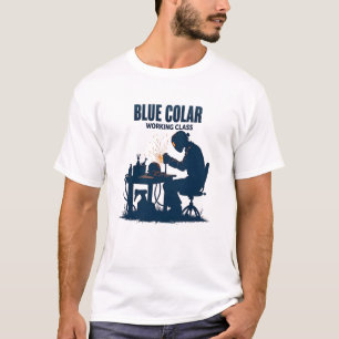 Blue Collar Working Class Welding Pride Tee