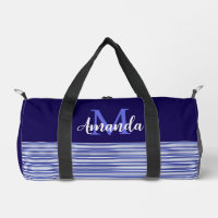 Blue Colorblock with Blue Black and White Stripes