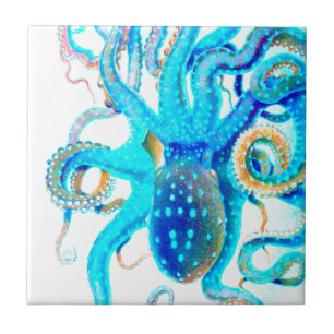 Blue colorful ocopi tile