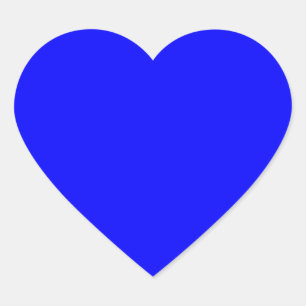 Blue Colour Customized Designer Heart Sticker