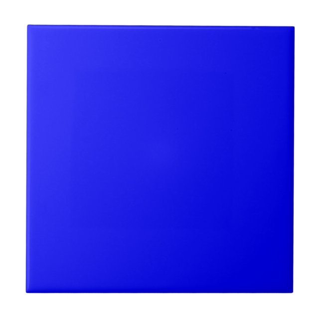Blue Colour Customized Designer Tile (Front)