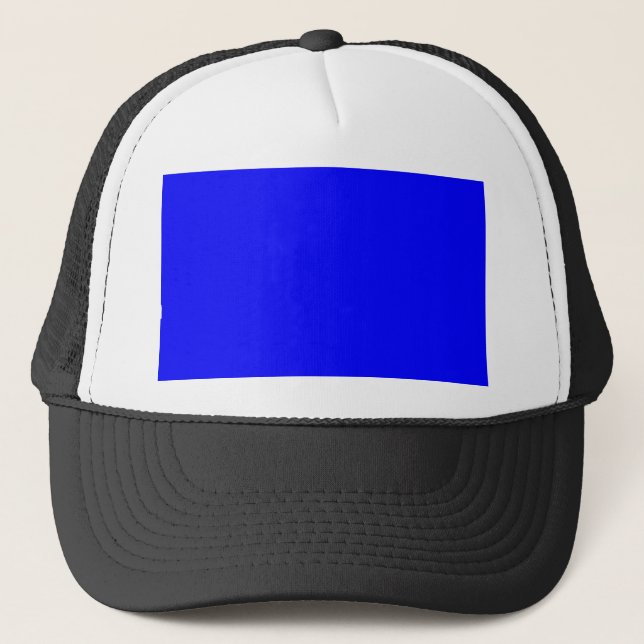 Blue Colour Customized Designer Trucker Hat (Front)