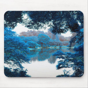 Blue colour effected cool, unique nature, lake mouse pad