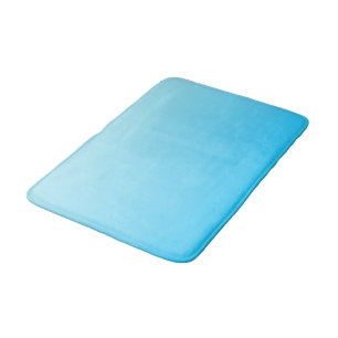 Blue colour gradient background bath mat