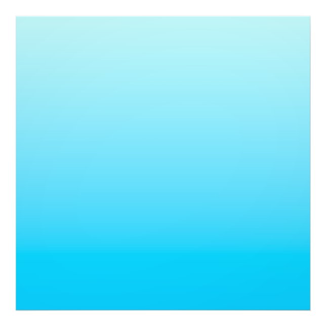Blue colour gradient background photo print (Front)