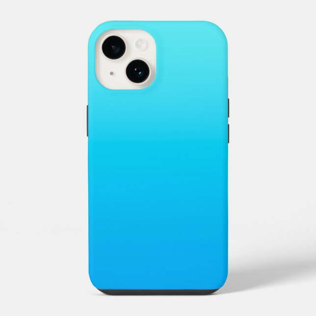 Blue colour gradient iPhone case (Back)