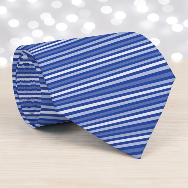 Blue Colour Stripes Necktie (Creator Uploaded)