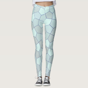 Blue Colours Abstract Leggings