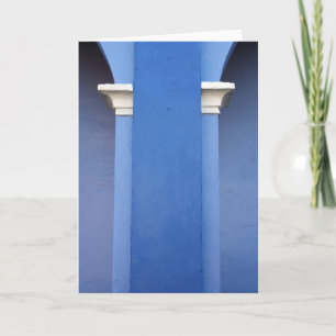 Blue Column Card