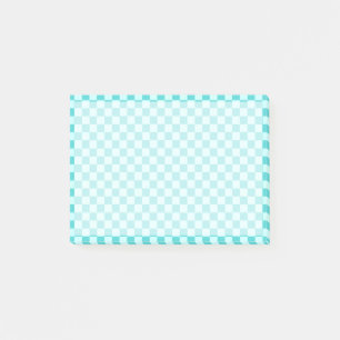 Blue Combination Classic Chequerboard by STaylor Post-it Notes
