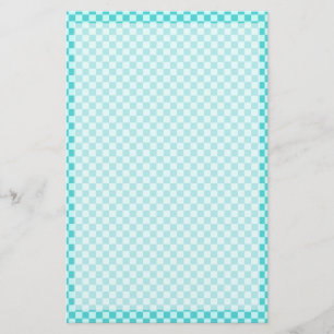 Blue Combination Classic Chequerboard by STaylor Stationery
