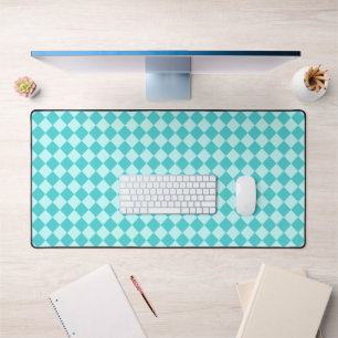 Blue Combination Diamond Pattern by Shirley Taylor Desk Mat