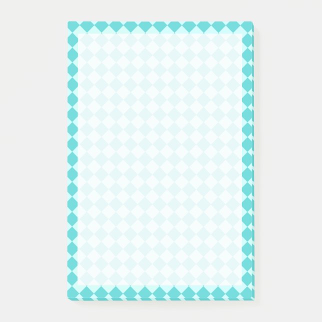 Blue Combination Diamond Pattern by Shirley Taylor Post-it Notes (Front)