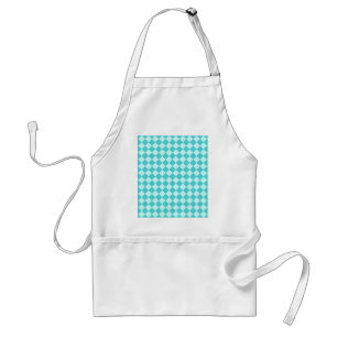 Blue Combination Diamond Pattern Standard Apron
