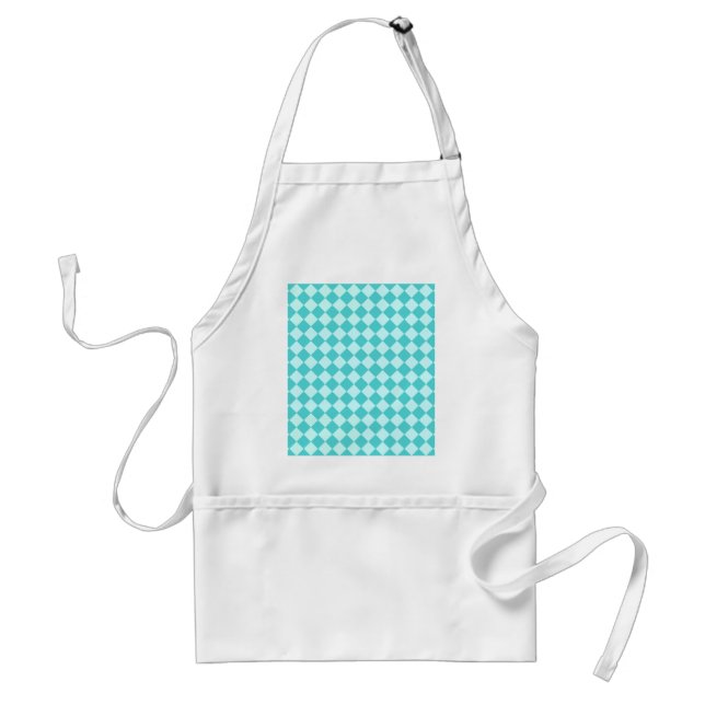 Blue Combination Diamond Pattern Standard Apron (Front)
