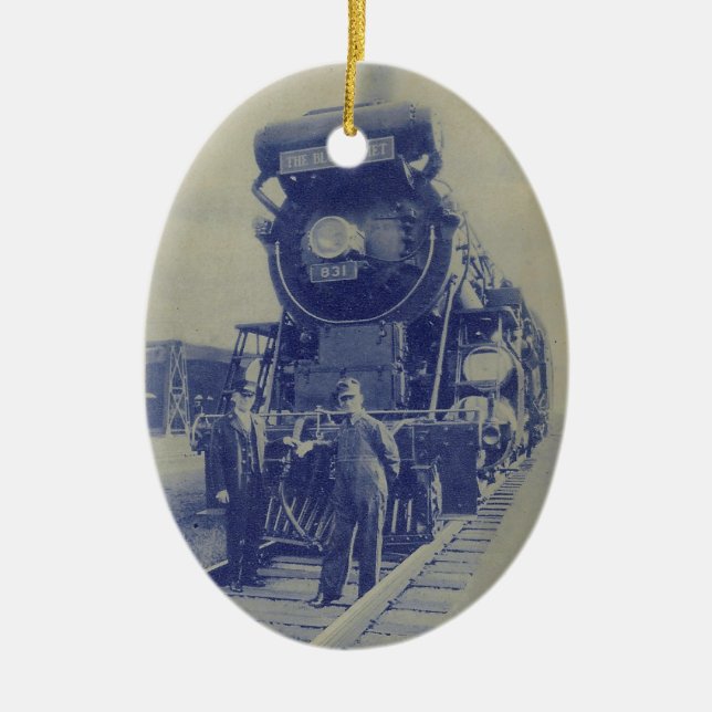 Blue Comet Christmas Ornament (Front)